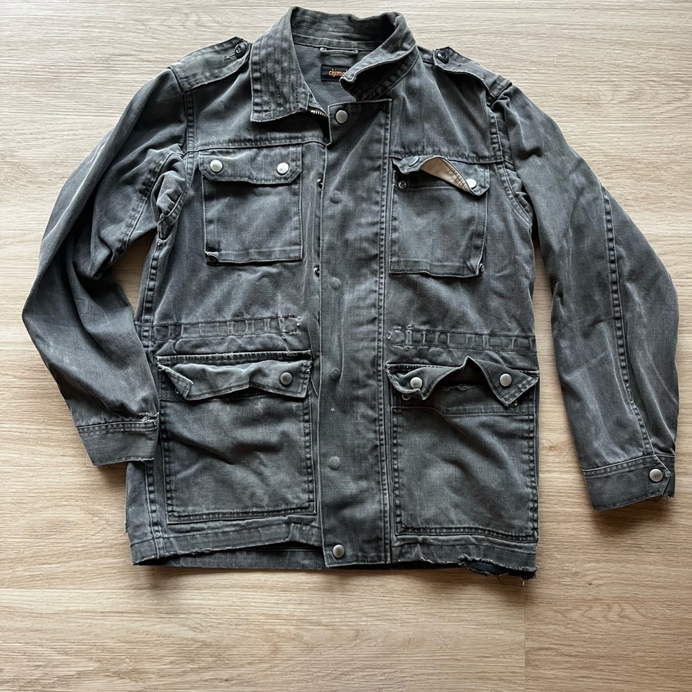 Men's Chimala Gray Denim Utility Jacket